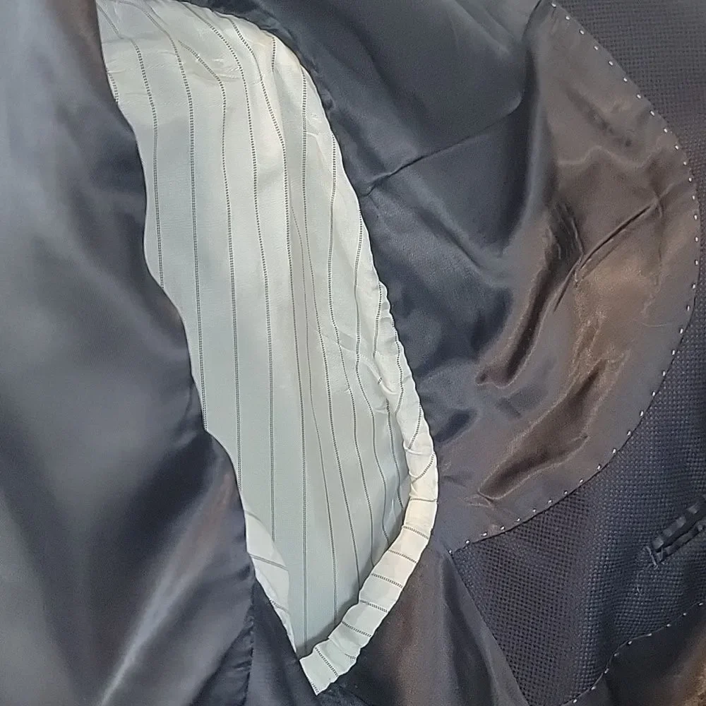 Joseph Abboud navy single breasted sport coat Men's 46 X-Long